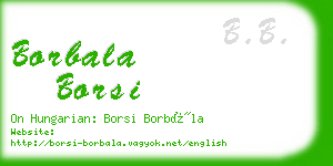 borbala borsi business card